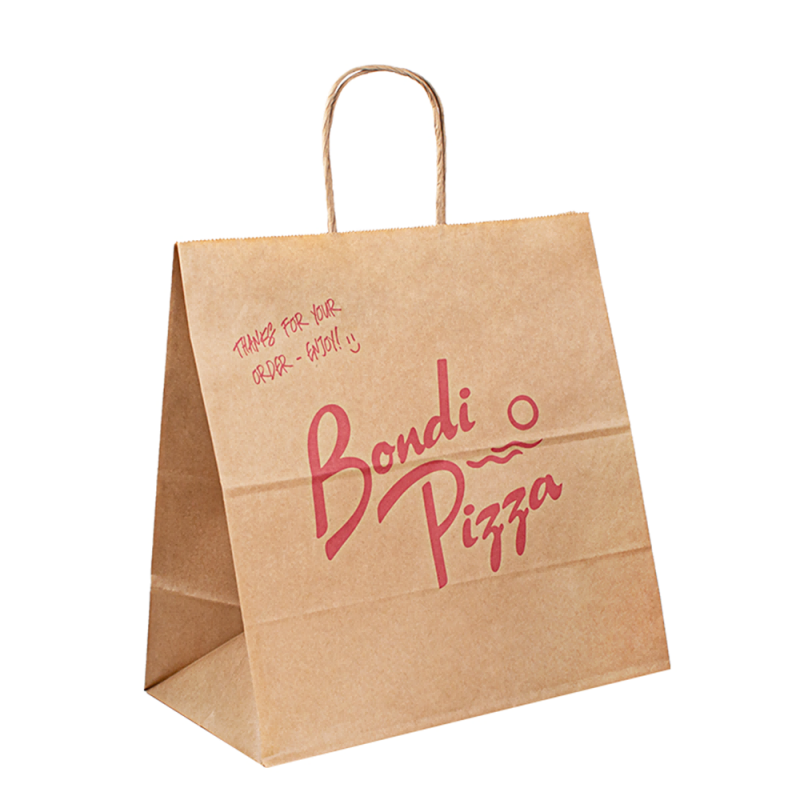 Рециклирани хартиени торбички носят торба за храна за храна по поръчка на хартия за печат