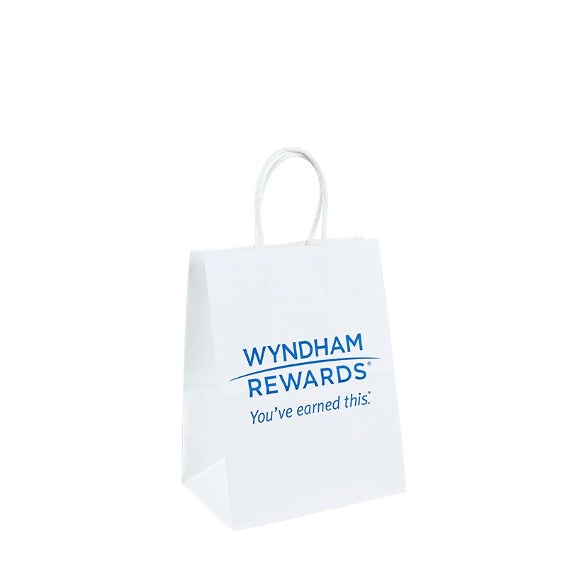 Крафт чанта бяла хартиена чанта с лого бонбони персонализирани чанти за занаяти с лого с лого