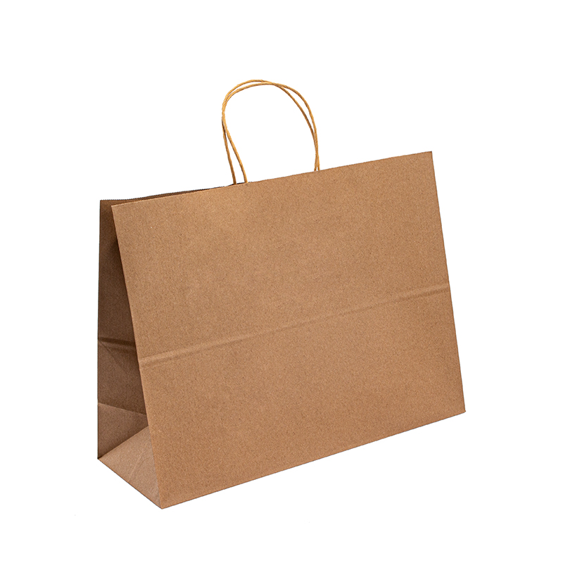 Хартия Kraft торби за хартиени торбички Kraft Retail Paper Cangs Цена рециклирана хартиена торбичка с дръжка Kraft пазаруващи чанти