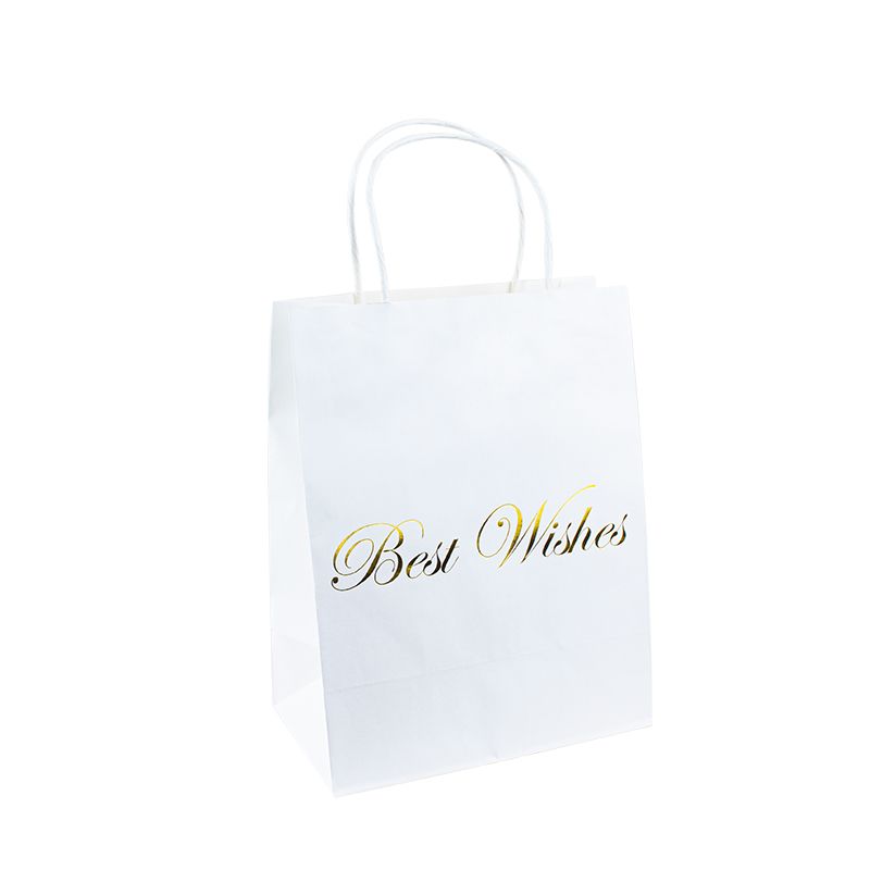 Благодаря ви хартиена чанта вашата рекламна чанта за чанти за подаръци за хартия с крафт с дръжки Крафт хартиена чанта