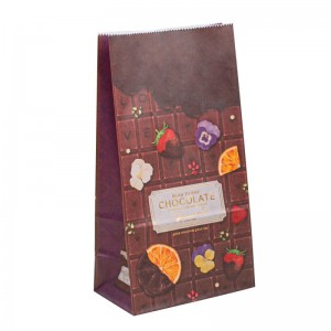 Хартиени торбички за храна за вземане на плодови чанти за хартиена чанта Kraft Малък търговия на дребно Хранителна чанта за опаковк...