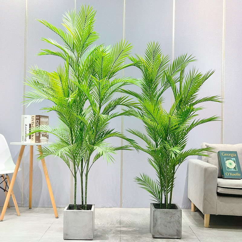 Фабрична цена на едро areca palm dypsis lutescens персонализируемо изкуствено палмово дърво с саксия