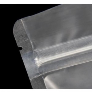 Заявима плоска храна за опаковане на храна цип матов прозрачен пластмасов торбичка с цип