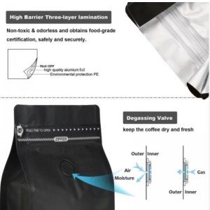 Екологично чисти торбички за кафе и торбички за опаковане на кафе и цип