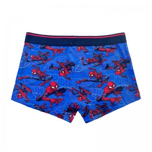 Бебешки тъмносин паяк печат Comfort Basic Boy Underpants Color Contrast