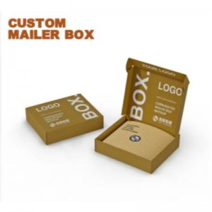 Персонализиран печат сгъваем гофриран картонен хартия опаковка за опаковане за бельо Облекло по поръчка опаковъчна кутия Козме...