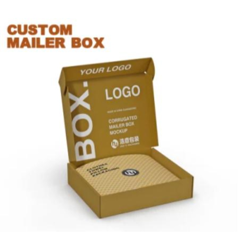 Персонализиран печат сгъваем гофриран картонен хартия опаковка за опаковане за бельо Облекло по поръчка опаковъчна кутия Козметична опаковка за съхранение на подарък за доставка на картонена кутия