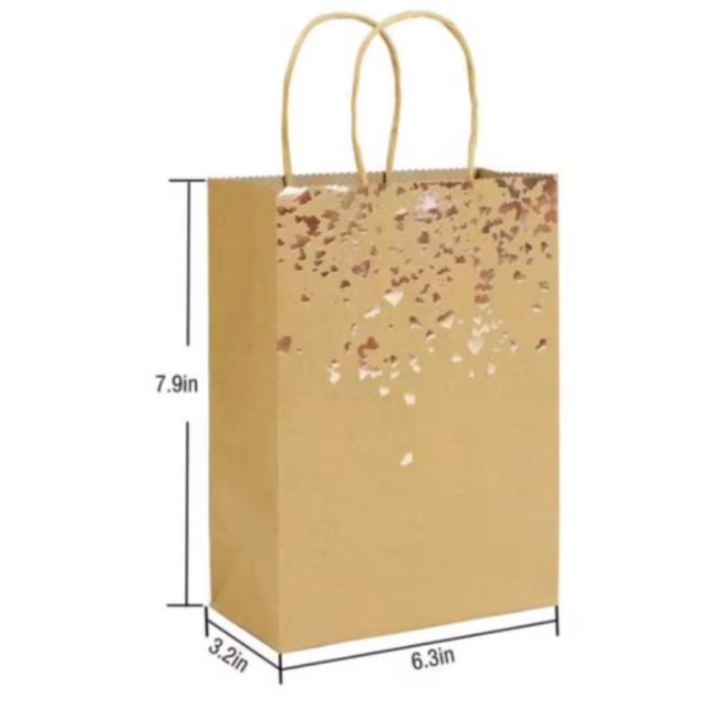 Рециклиране на екологична чанта за хартия за подарък или плат за опаковка