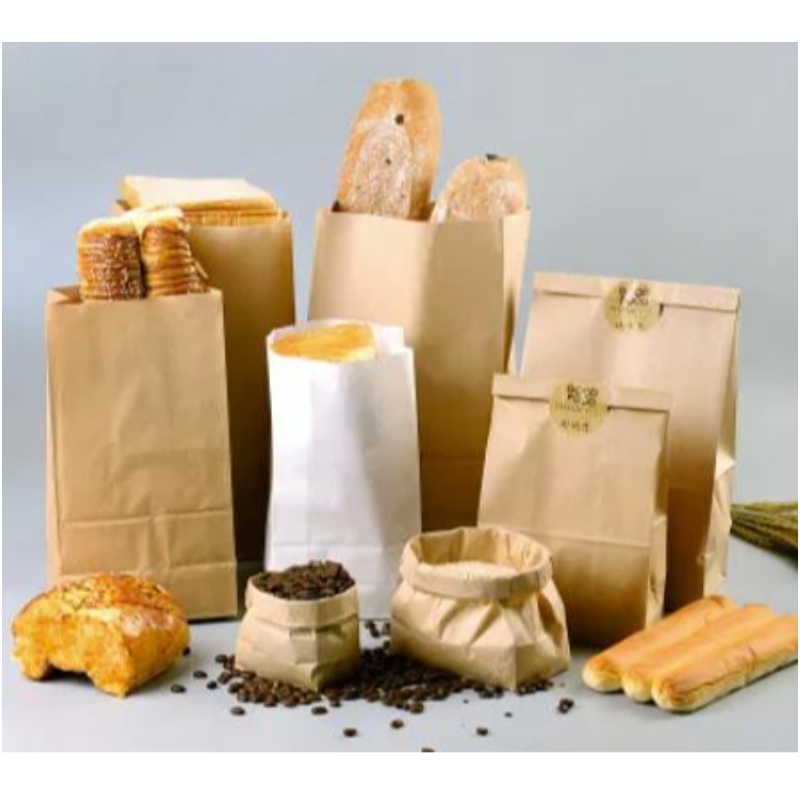 Персонализирани храни с висококачествена персонализирана чанта за опаковане на чанта за опаковане на хартиена чанта за рециклиране