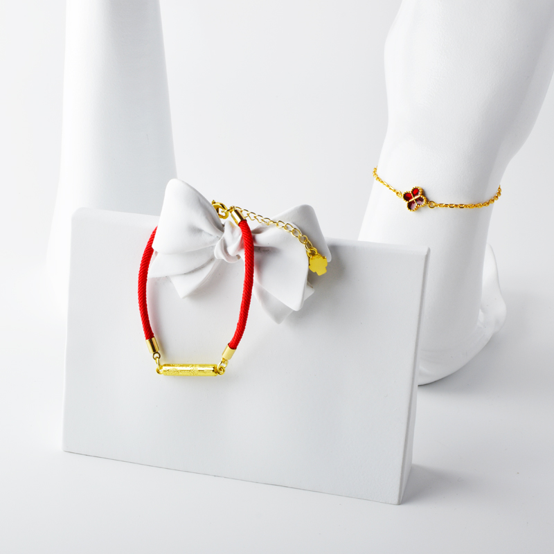 Нова 4 Прасковени Цвета Куха   Бяла черупка Прасковен Цветове Аксесоари Гривна