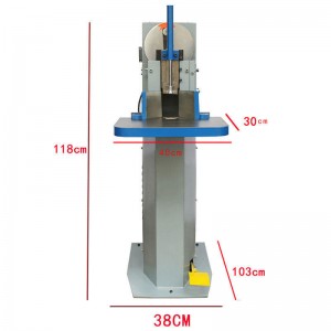 младши-S400 Голяма платформена електрическа машина за рязане на закръглени ъгли