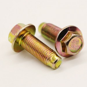 болт с шестостенен фланец с цинково покритие