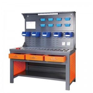 Работна маса с осветителна лента и табло