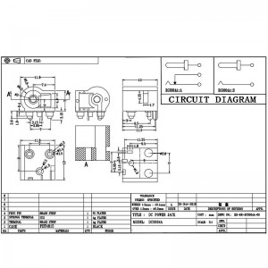 DC Socket DC-0004A, Малък гнездо за домакински уреди за пречистватели на вода, две-гнездо за зареждане на повърхността на щифта с колона з...