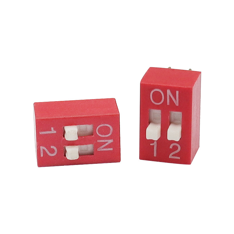 DIP превключвател XZ-DSE-02RGA, 2P DIP превключвател за модули за получаване на сигнал в областта на автомобилното оборудване за автоматизация