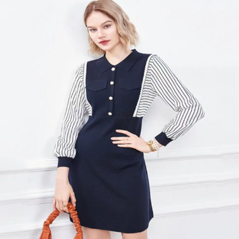 Ранно есента малка обратна яка плетка половин жилетка