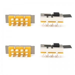 Slide Switch SS23L16, висок ток, три-Позиция, двойно-ред, 8-щифт, превключвател на шредер, вертикален плъзгащ се превключвател за механично о...