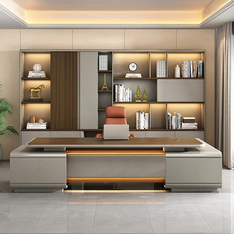 Модел DBT008 Executive Desk, President/Офис бюро на председателя, първокласно голямо бюро за мениджър с комплект офис столове за мениджър\\Офисъ...