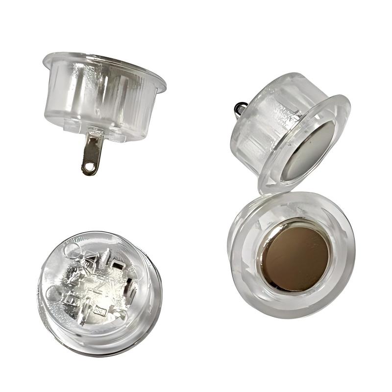 Тактов превключвател (няма светлина) 12 мм вграден за гардероби и шкафове; 5V сензорен-контролирана димируема LED светлина със сензо...